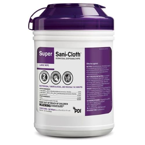 SUPER Sani-Cloth Towelettes (Canister)